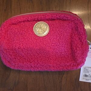 Lilly Pulitzer Pink Textured Cosmetic Bag